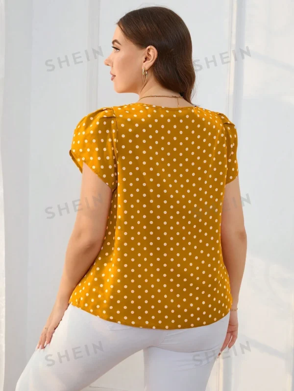 Blusa de lunares manga tulipán - Imagen 2