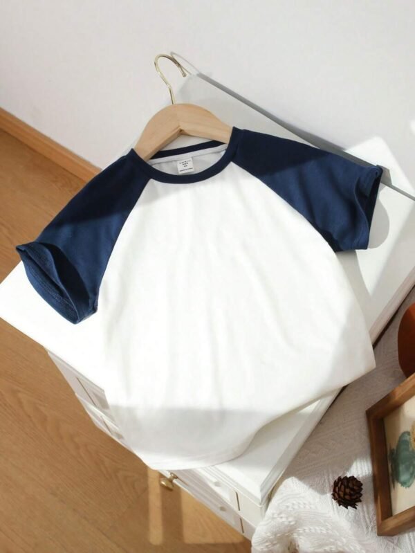 Camiseta De Manga Corta Y Cuello Redondo