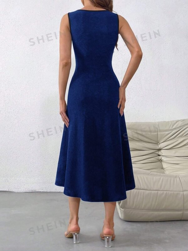 Vestido de fiesta de verano para mujer con cuello redondo - Imagen 3