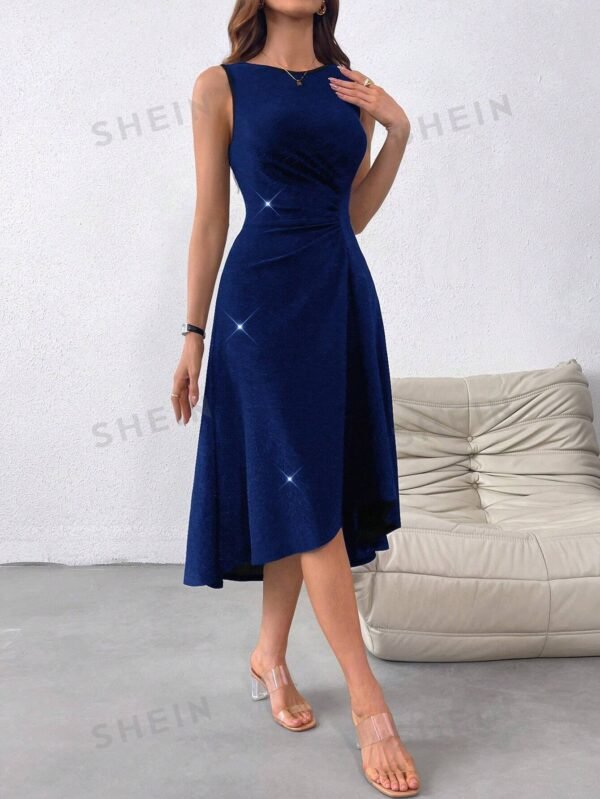 Vestido de fiesta de verano para mujer con cuello redondo - Imagen 2