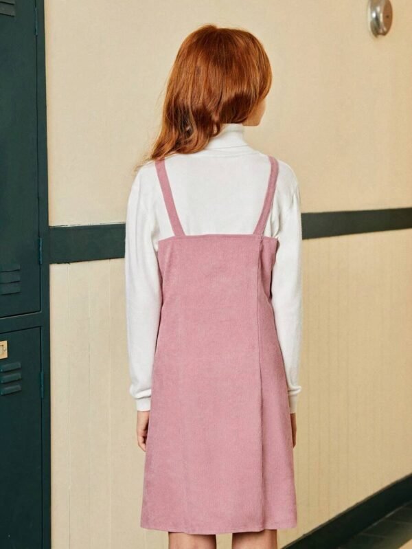 Vestido en general informal de pana para niñas - Imagen 2