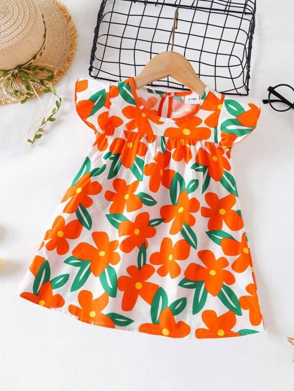 vestido de princesa con mangas voladoras de moda y lindo