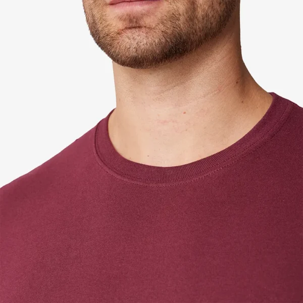 Playera vino hombre cuello redondo manga corta - Imagen 3