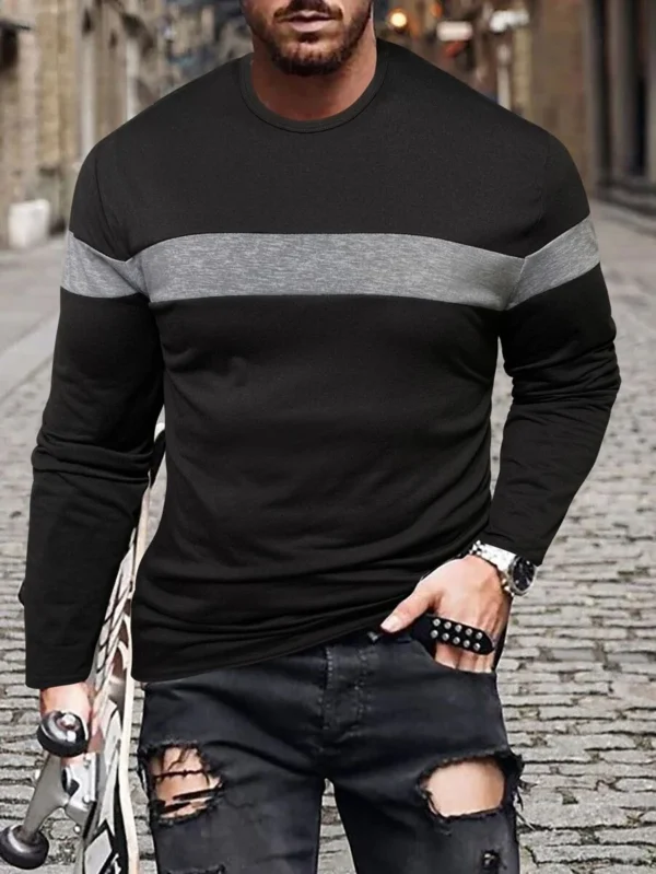 Camiseta de color combinado