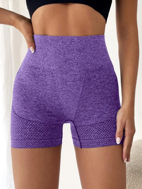 Shorts cortos de cintura ancha y elásticos para deportes - Imagen 2