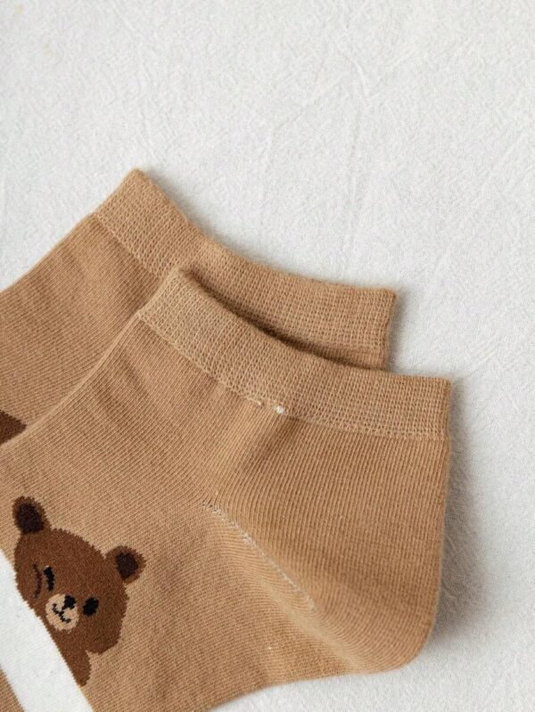 5 Pares Calcetines Lindos Con Patrón De Gato - Imagen 2