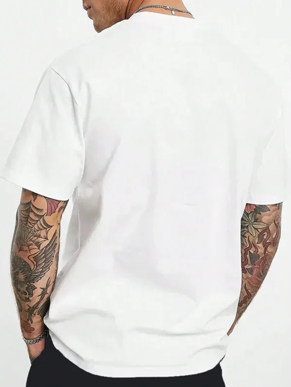 Camiseta De Hombre Con Impresión De Letras - Imagen 2