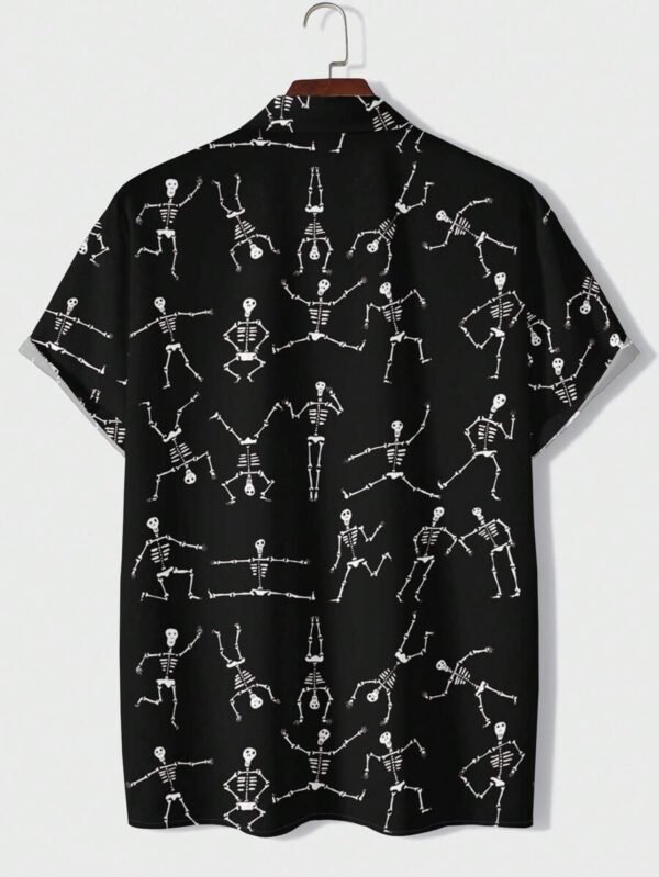 Camisa De Hombre Con Botones Y Diseño De Calavera - Imagen 2