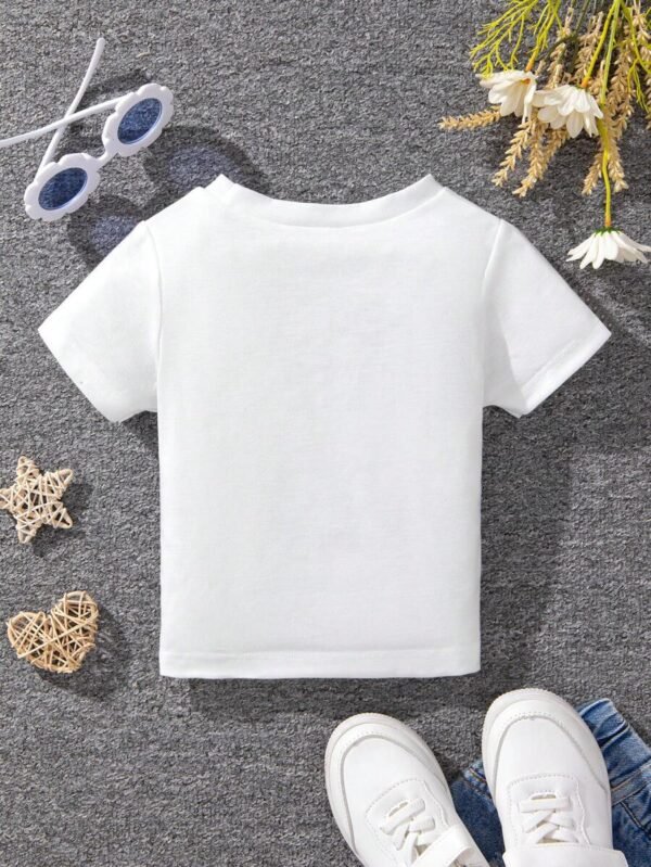 Camiseta casual de verano para bebé niña - Imagen 2