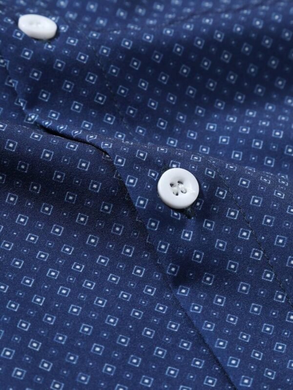 Camisa De Manga Larga Estampada Geométrica - Imagen 3