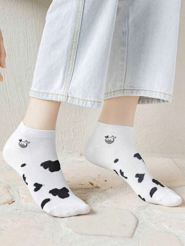 5 pares de calcetines tobilleros suaves, cómodos y absorbentes de la humedad - Imagen 3