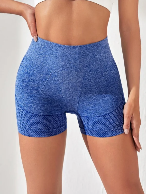Shorts deportivos azules con cintura ancha - Imagen 2