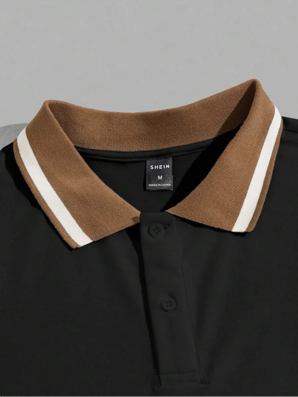 Camisa polo ribete de rayas Hombre - Imagen 3