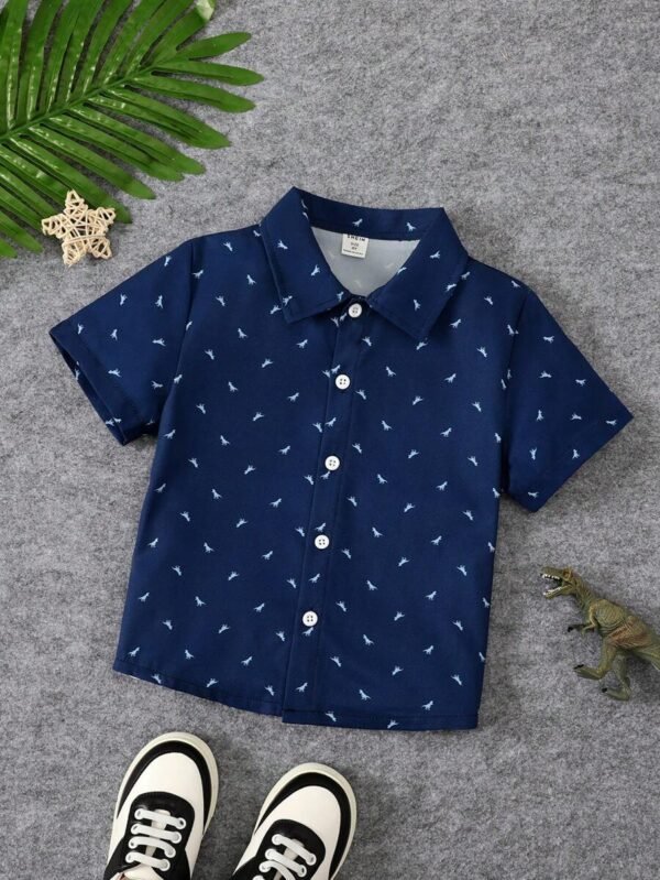 Camisa Estampada Completa Para Niño Sin Camiseta Interior