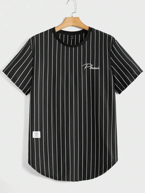Camiseta Informal De Punto Con Cuello Redondo