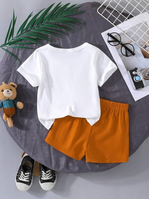 Conjunto de ropa casual de 2 piezas para bebé niño en verano - Imagen 2