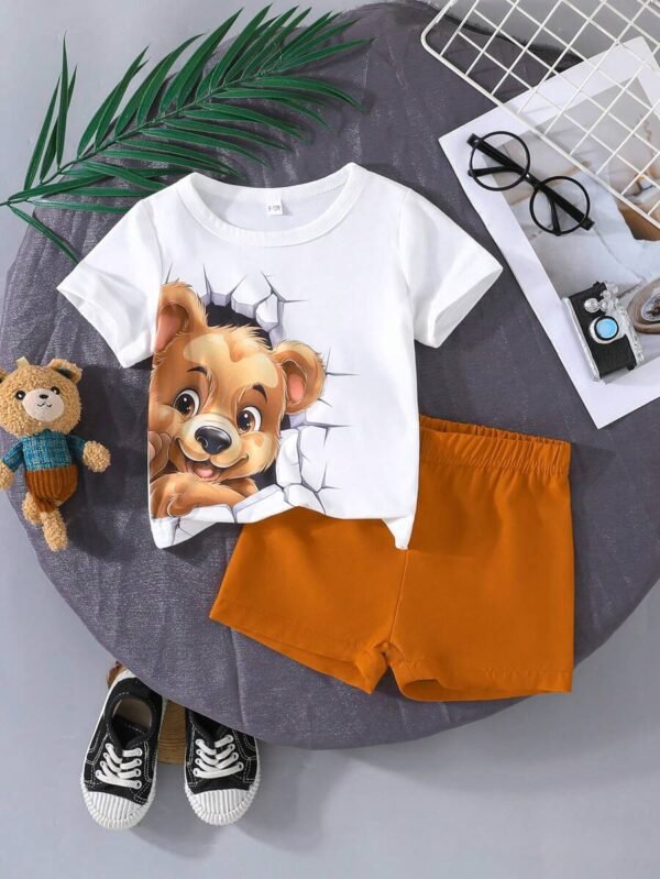 Conjunto de ropa casual de 2 piezas para bebé niño en verano