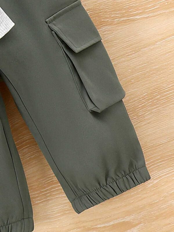 Conjunto de sudadera manga larga y pantalón para niño bebé - Imagen 2