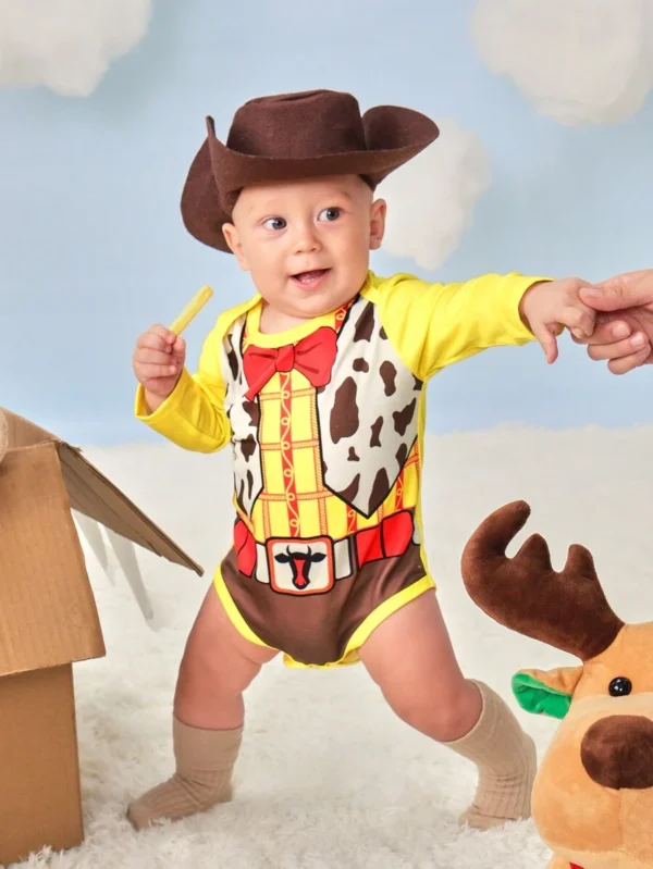 Pelele divertido de woody para bebés niños - Imagen 3