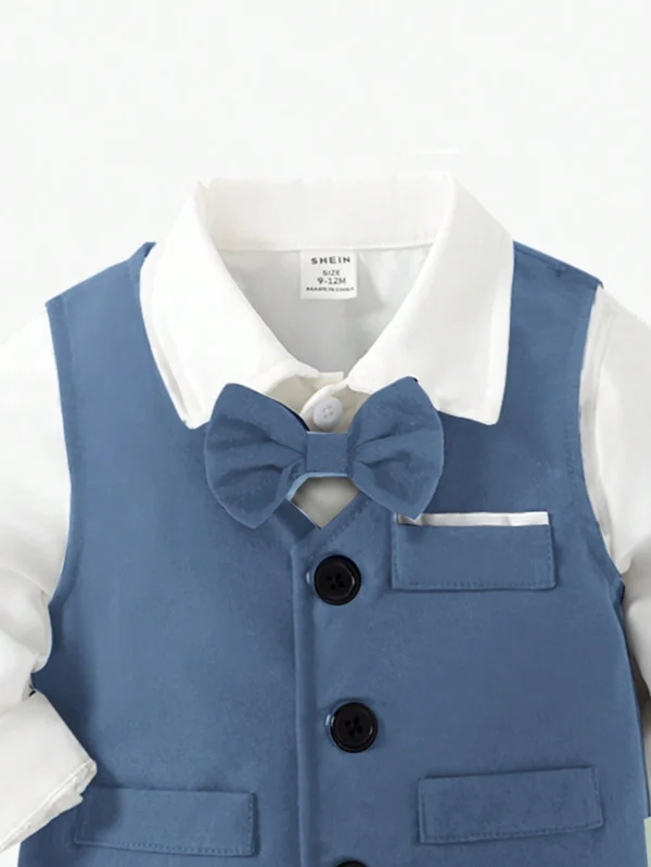 Conjunto de 2 piezas de vestimenta elegante para bebé niño - Imagen 2
