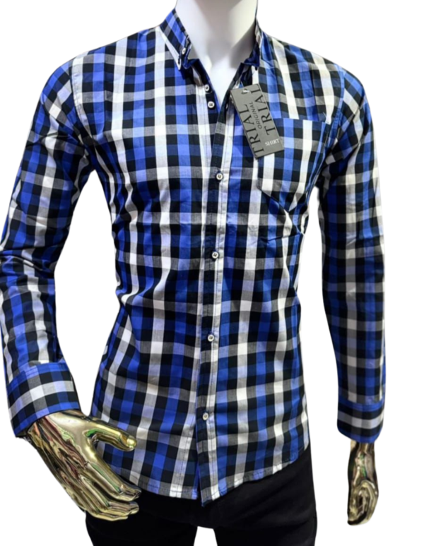 Camisa Manga larga Slim Fit Para Hombre Casual Vestir