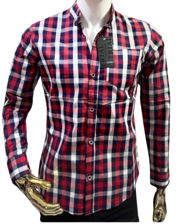 Camisa Manga larga Slim Fit Para Hombre Casual Vestir