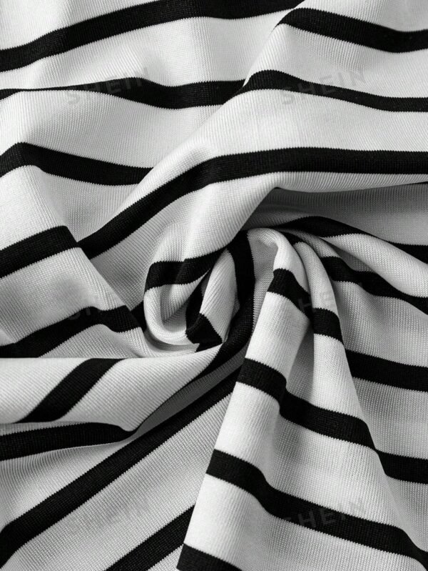 Top bandeau de rayas, blanco o negro - Imagen 4