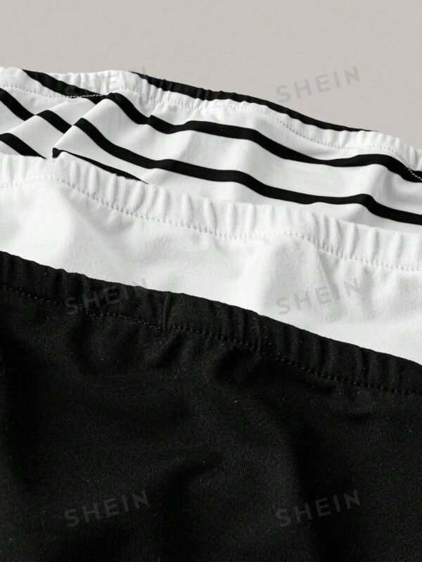 Top bandeau de rayas, blanco o negro - Imagen 2