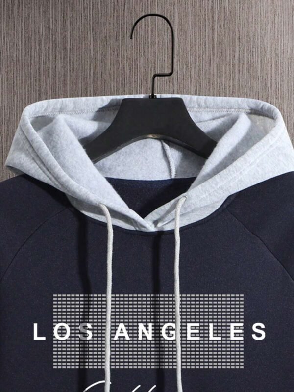 Sudadera Con Capucha Con Cordón Y Estampado De Letras - Imagen 3