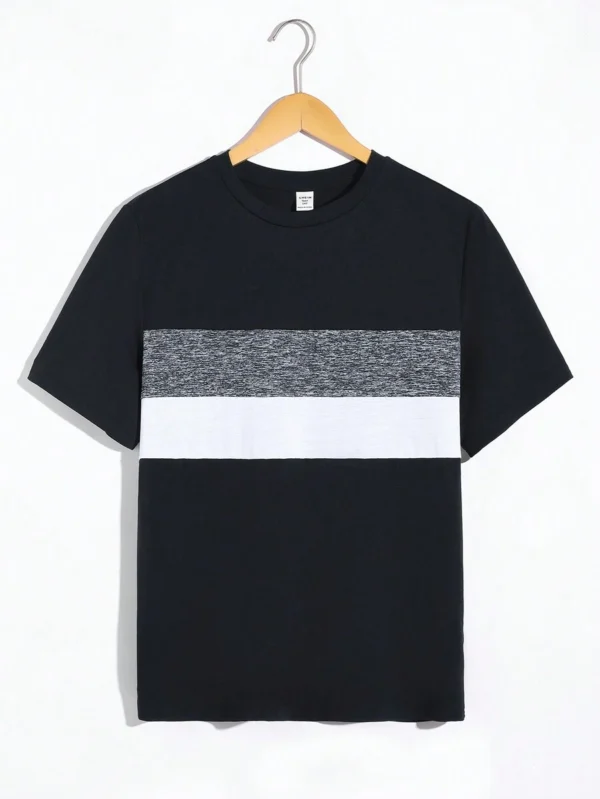 Camiseta De Punto Para Adolescentes Con Cuello Redondo
