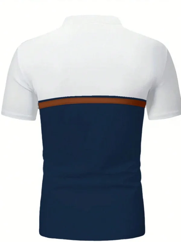 Camisa Polo Con Bloques De Color En La Moda De Verano Para Hombres - Imagen 2