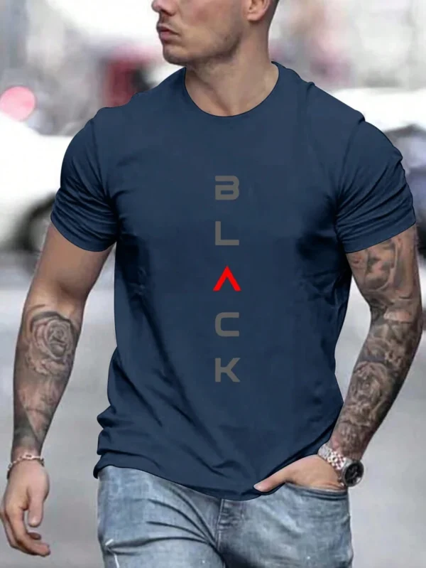 Camiseta casual de cuello redondo para hombres