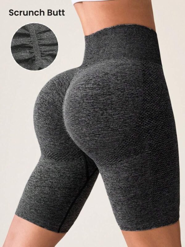 Pantalones Cortos Deportivos De Cintura Ancha, Pantalones Cortos De Spandex - Imagen 2