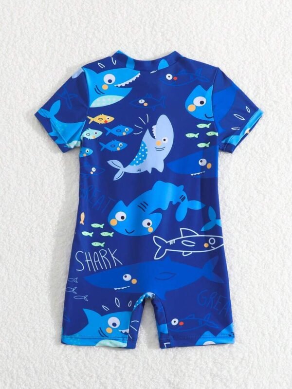 Traje de baño con estampado de dibujos animados, de una sola pieza - Imagen 2