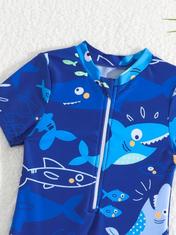 Traje de baño con estampado de dibujos animados, de una sola pieza - Imagen 3