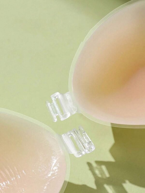Sujetador de silicona sin tirantes e invisible con almohadilla adhesiva para el pecho - Imagen 3
