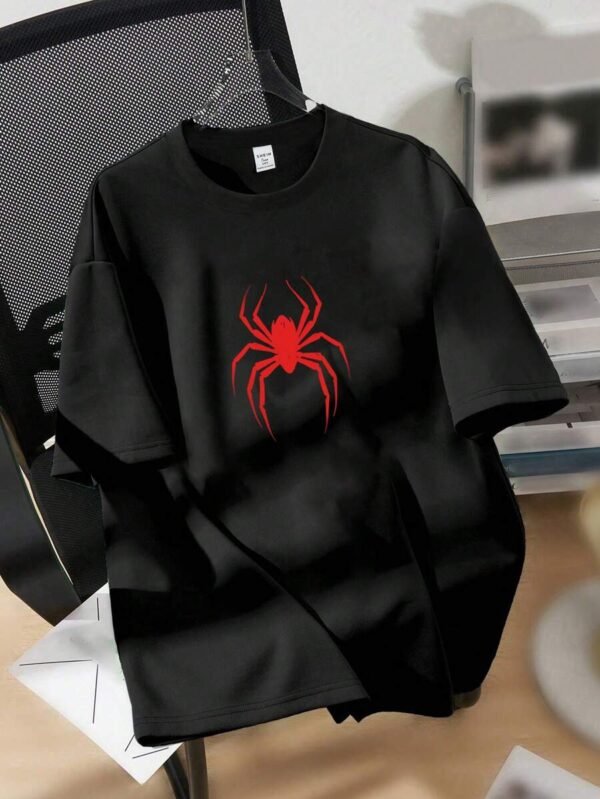 Camiseta cuello redondo con estampado de araña para niño