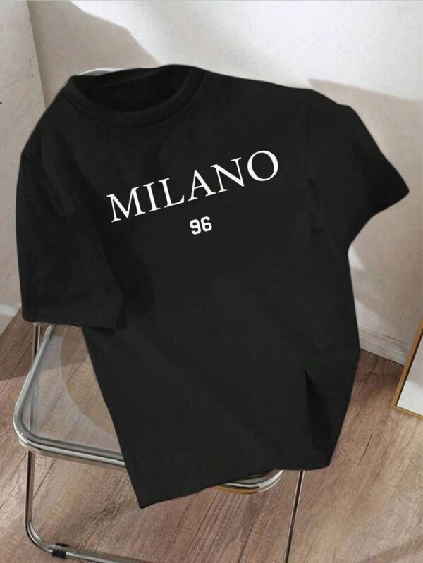 Camiseta manga corta cuello redondo y estampado para niños preadolescentes