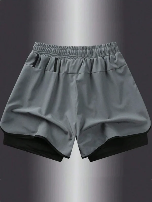 Pantalones cortos deportivos de verano para hombres con cordón