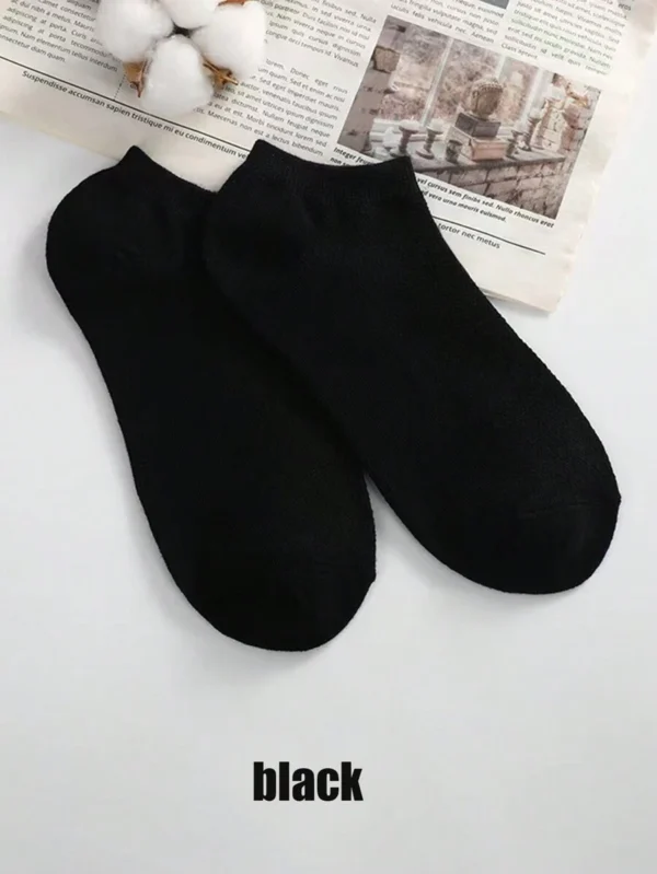 6 pares de calcetines cortos multicolor para mujeres, calcetines de tobillo delgados - Imagen 2