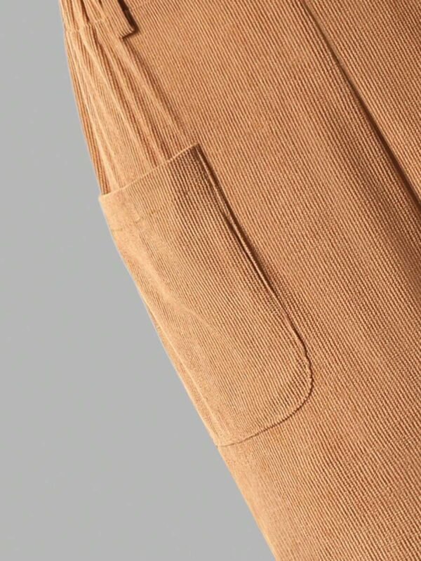 Pantalones de pana de pierna ancha informales para adolescentes - Imagen 3