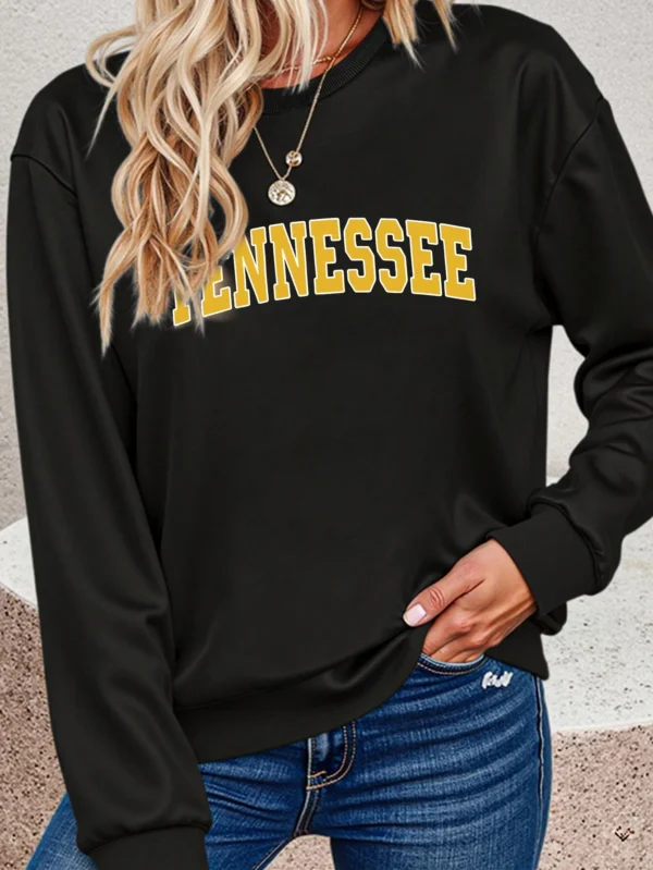 Sudadera con cuello redondo y mangas largas