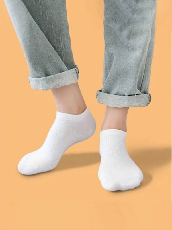 6 pares de calcetines cortos multicolor para mujeres, calcetines de tobillo delgados - Imagen 3