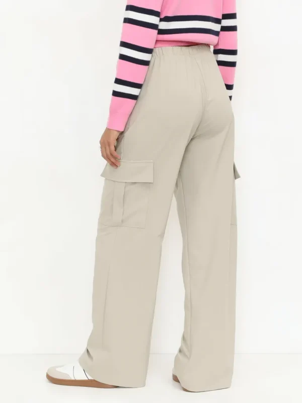 Pantalón Cargo Fluido Arena - Imagen 2