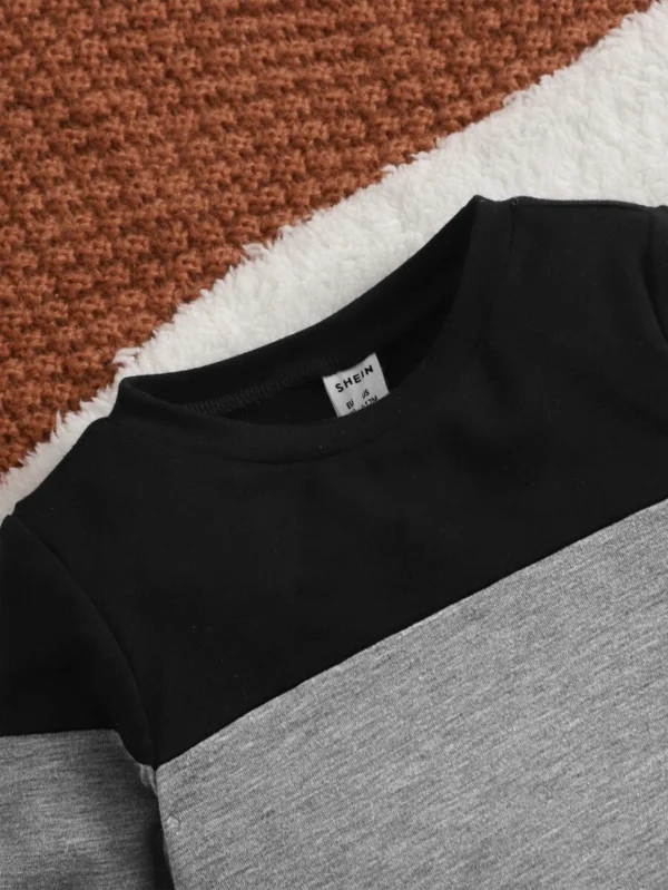 Camiseta Informal En Dos Tonos, Estilo Sencillo Y Adecuado - Imagen 3