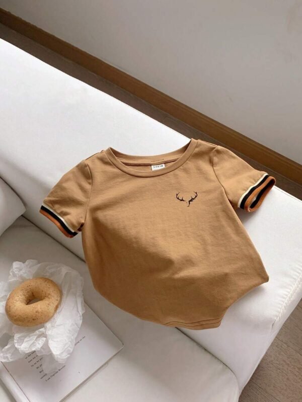 Camisetas casuales de manga corta con cuello redondo