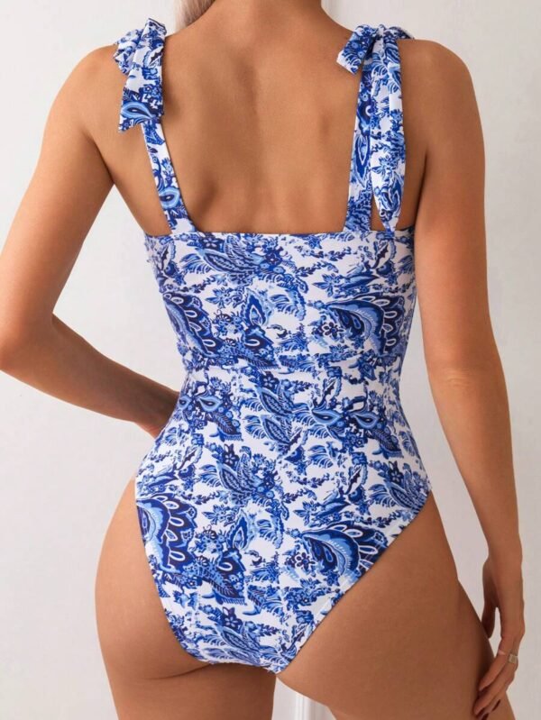 Traje de baño de una pieza con estampado vintage - Imagen 2