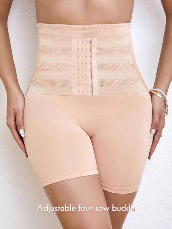 Pantalones moldeadores y reductores de alta cintura con botones frontales - Imagen 3