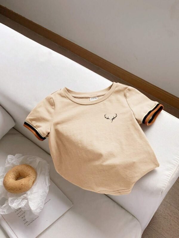 Camisetas casuales de manga corta con cuello redondo