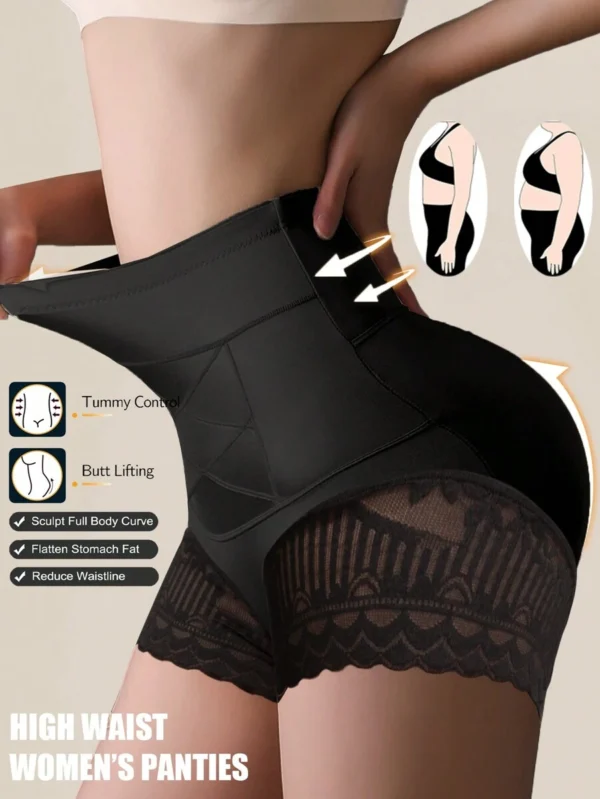 Pantis de cintura alta sin costuras con control de abdomen - Imagen 3